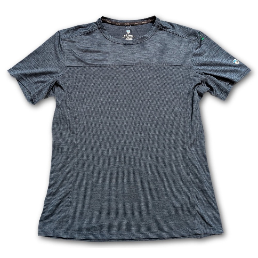 Kühl Born In The Mountains Mens L T-Shirt Dark Gray Outdoor Moisture Wicking